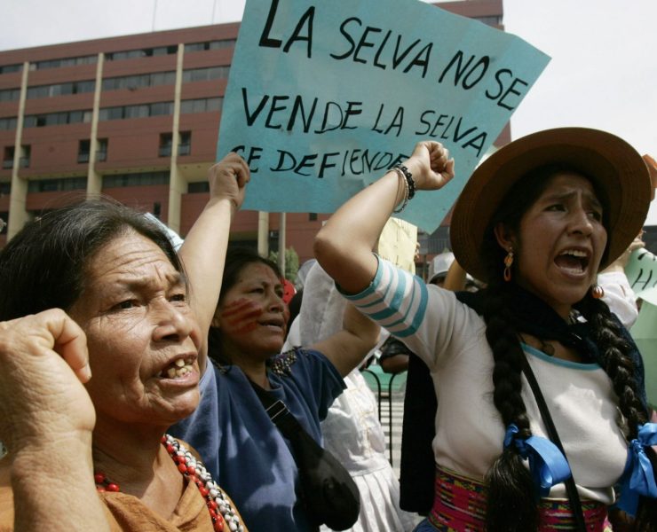 INDIGENAS PROTESTAN POR LA PRESERVACION DE SUS RECURSOS NATURALES